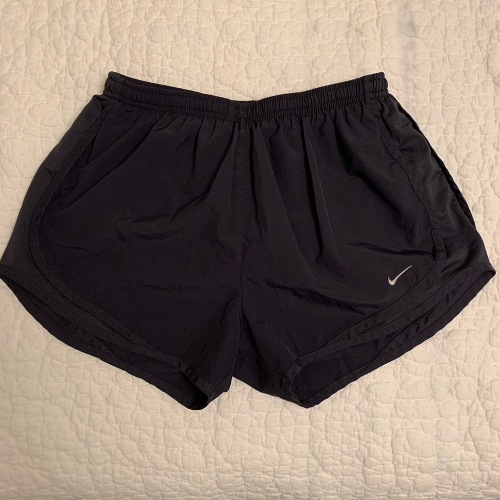 Navy Nike running shorts